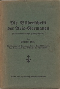 Обложка Die Bilderschrift der Ario-Germanen