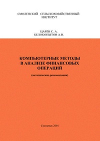 Обложка Компьютерные методы в анализе финансовых операций: методические рекомендации